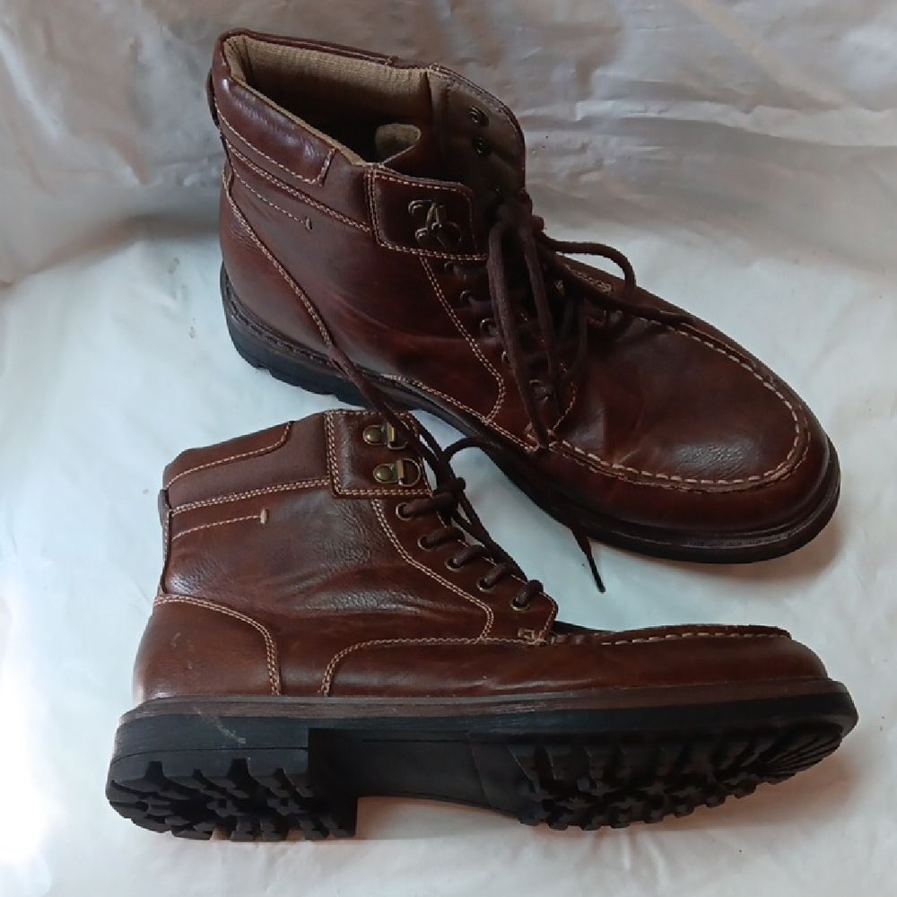 Arizona Jeans Co. Men's Brown Leather Boots Size 9M Preowned